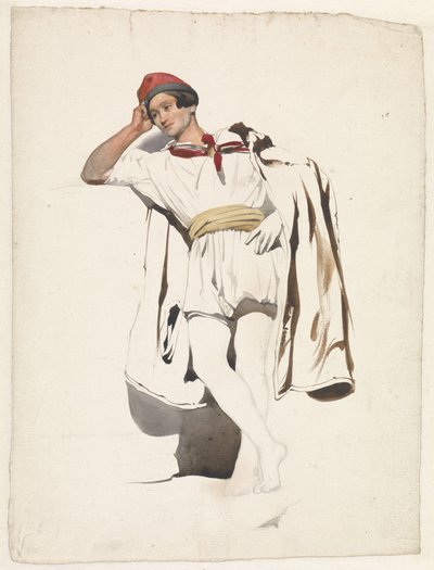 Joven de pie por Pierre Louis Dubourcq de Pierre Louis Dubourcq